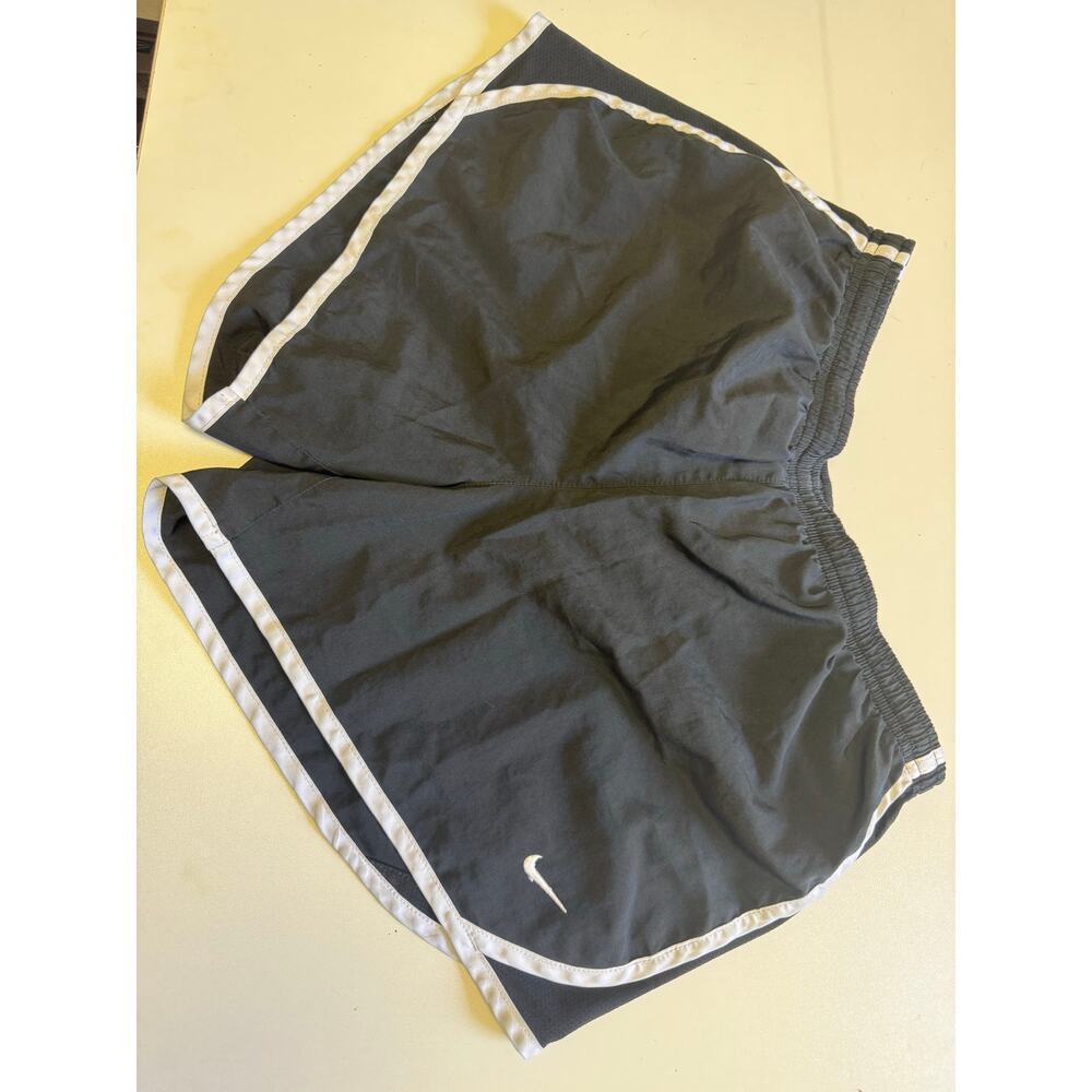 nike dri fit black and white womens xl running shorts